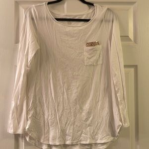 lilly pulitzer louella sequin pocket top